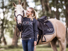 Laden Sie das Bild in den Galerie-Viewer, Schabracke HORSE RAINBOW - darkgrey - Biniebo