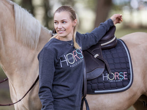 Schabracke HORSE RAINBOW - darkgrey - Biniebo